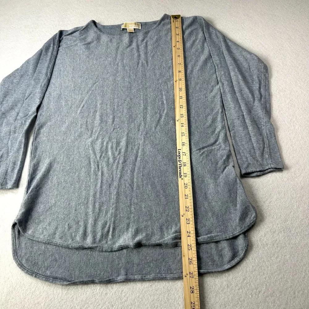 Michael Michael Kors Sweater Womens Small Blue Tunic Soft‎ Pullover